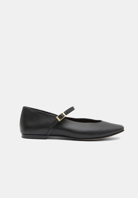 Maeva Mary Jane Leather Flats