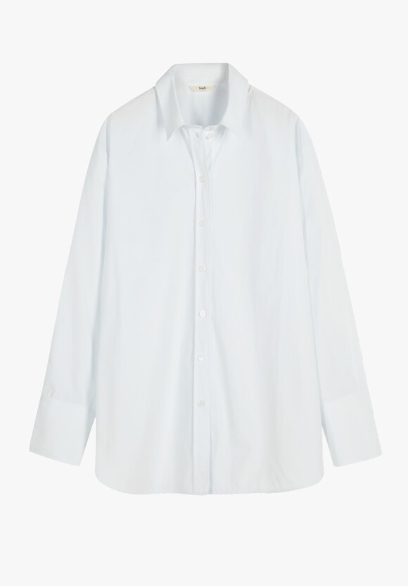 Pip Relaxed Poplin Shirt | White | hush