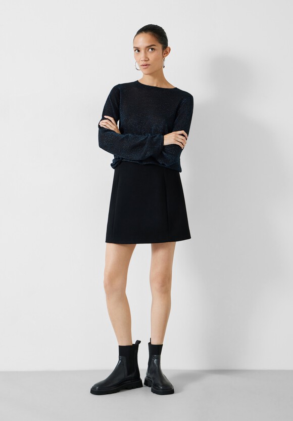 Lorine Metallic Crew Jumper