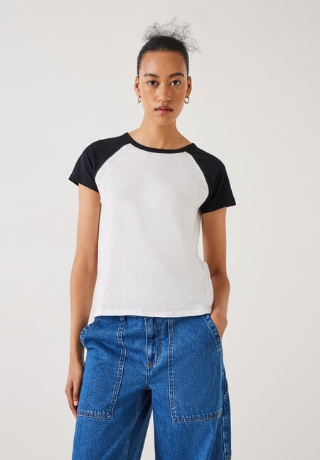 Tammy Contrast Raglan Slim Fit T-Shirt