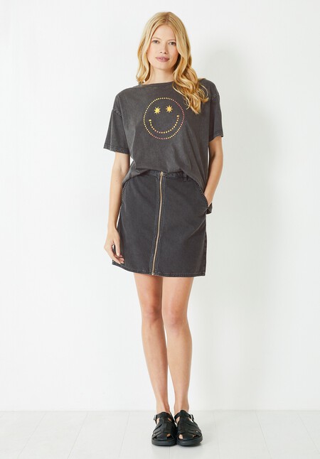 Star Smiley Oversized T-Shirt