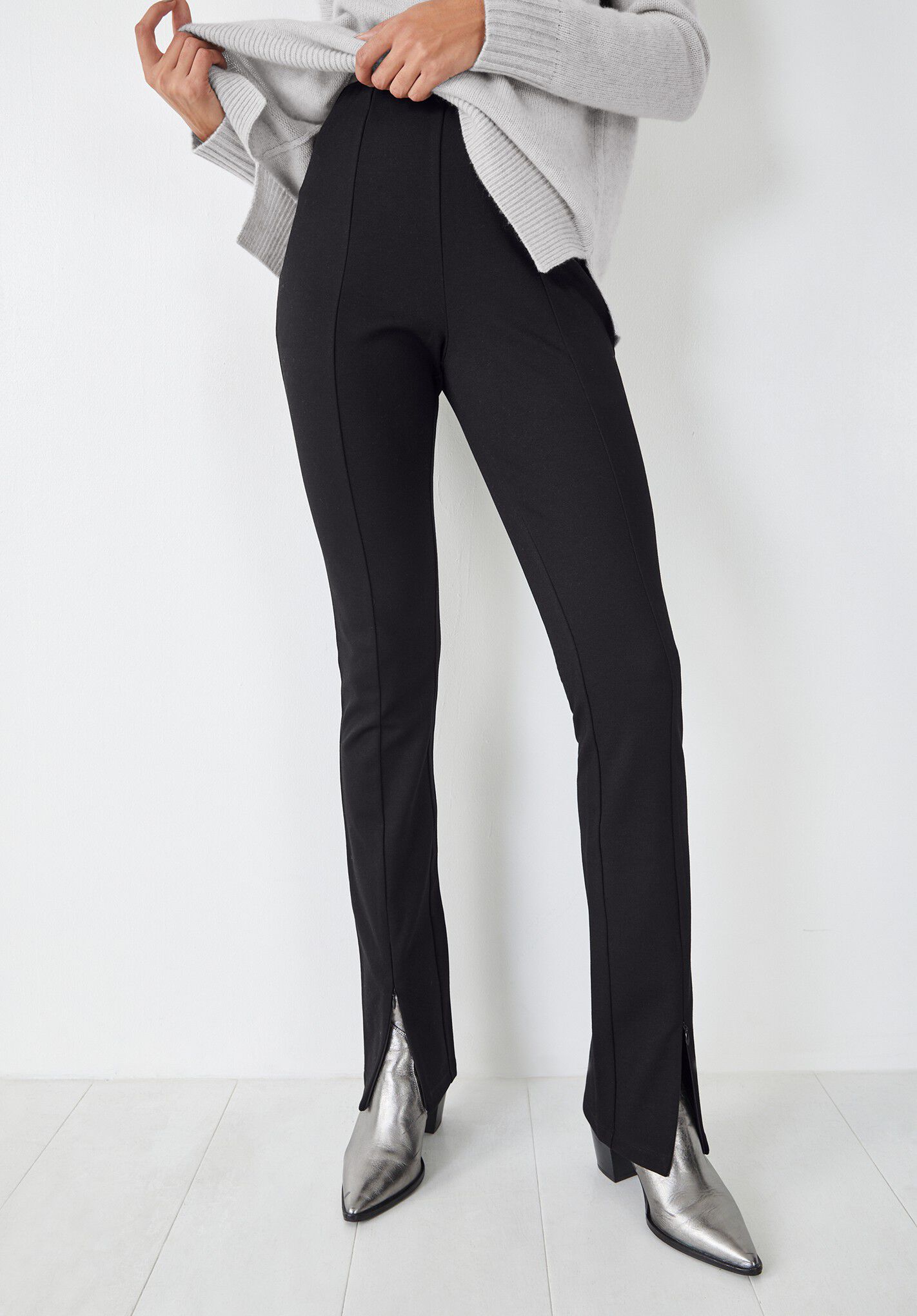 Zara split front trousers new arrivals