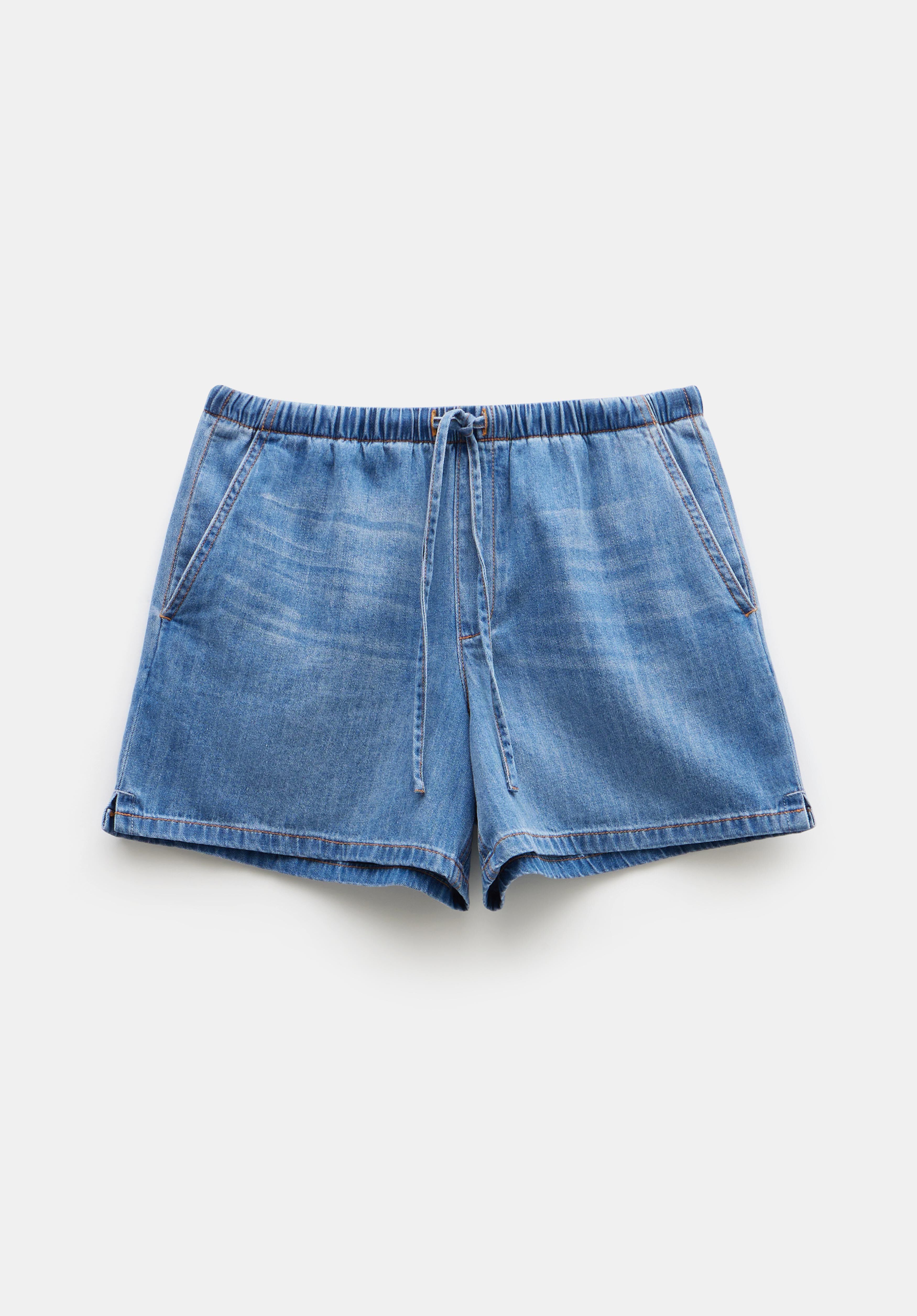 Women's pull on denim shorts best sale