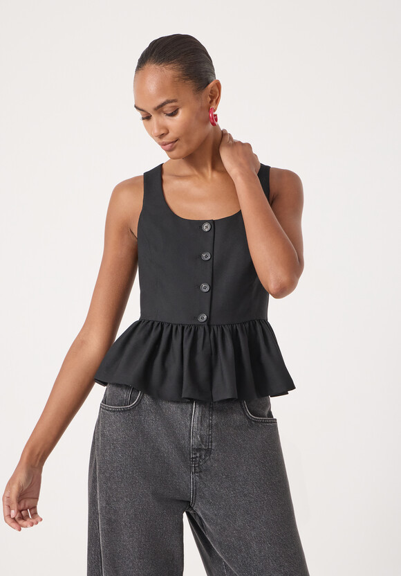 Peplum Wool Waistcoat Peplum Wool Waistcoat