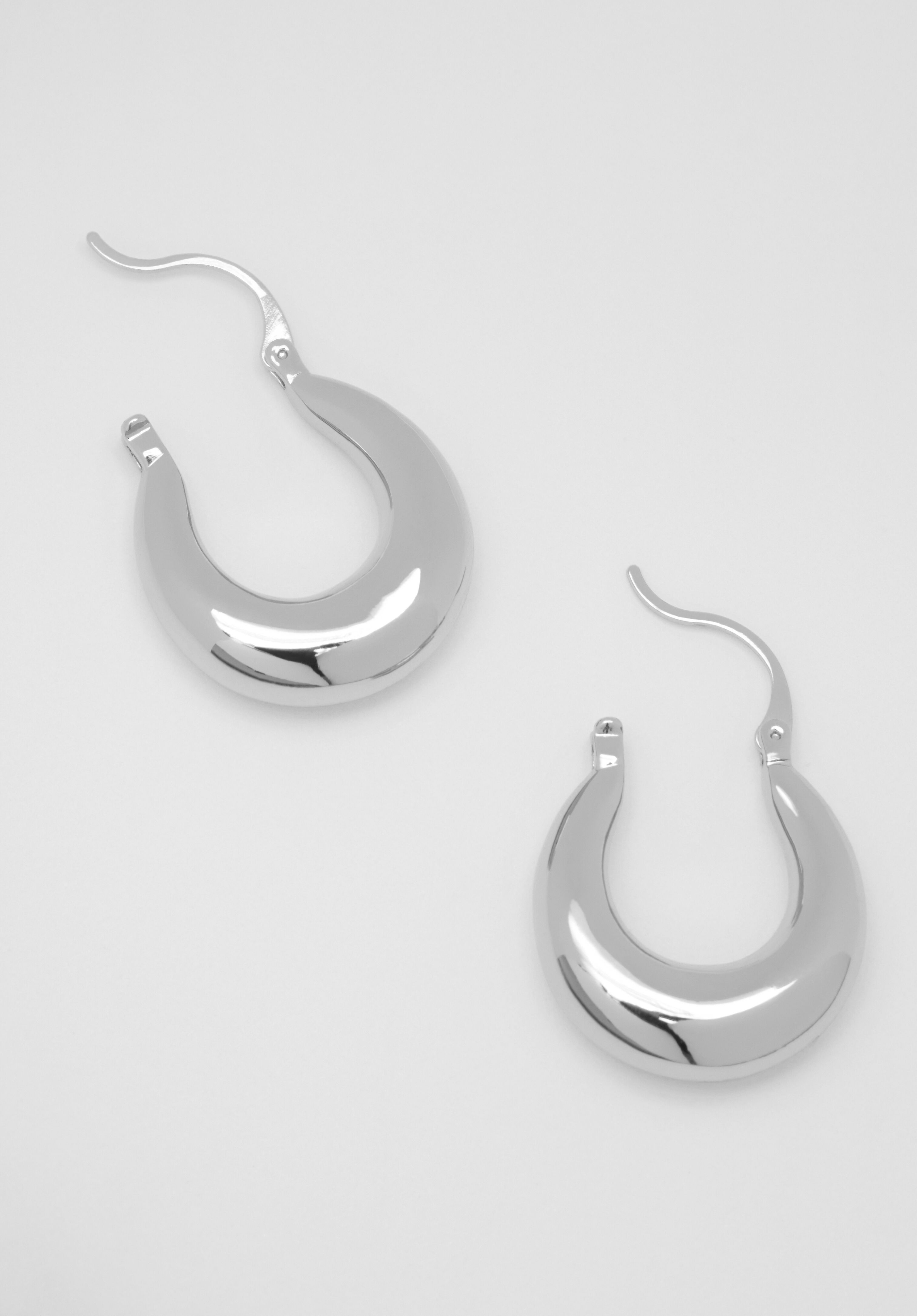 Sterling silver hotsell teardrop hoop earrings