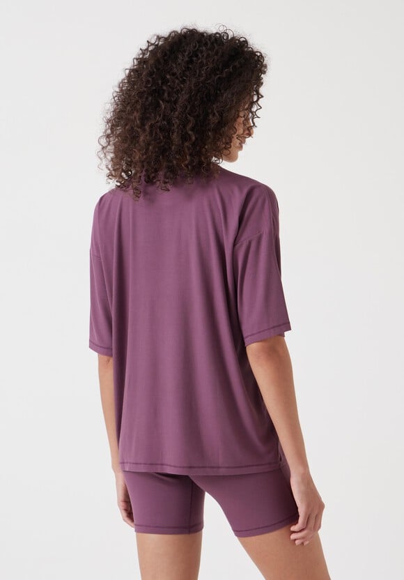 Ribbed Viscose Boxer Short Pyjamas Set