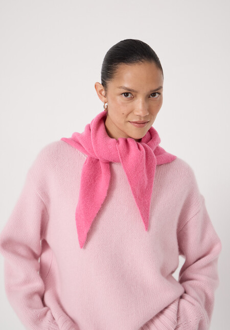Wool Blend Triangle Scarf