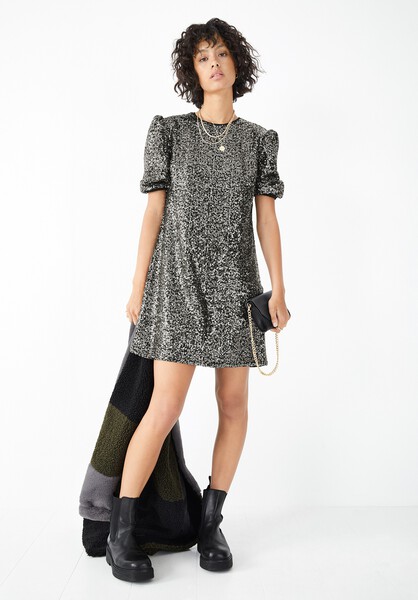 Mirabelle Sequin Jersey Dress