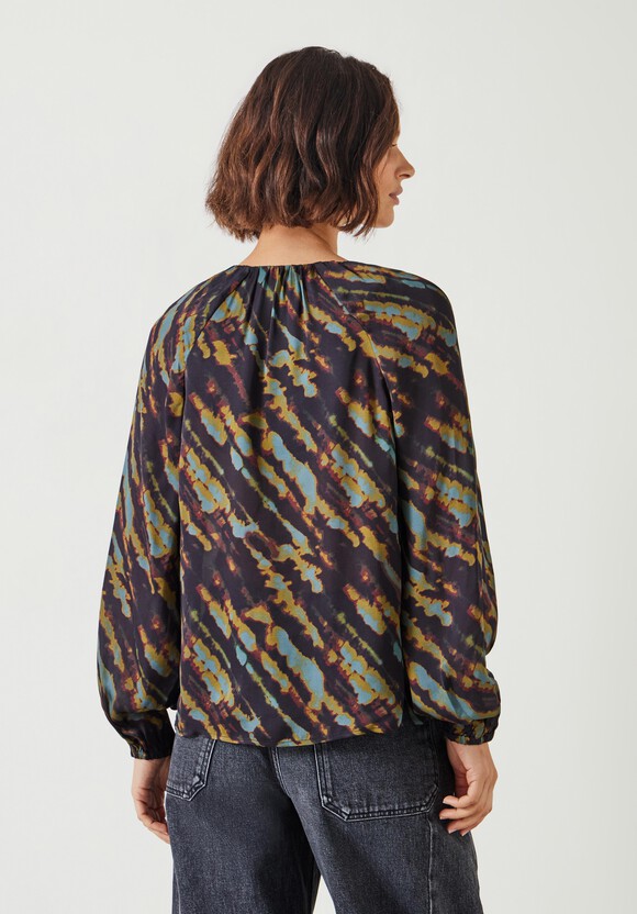 Elise Printed V-Neck Blouse