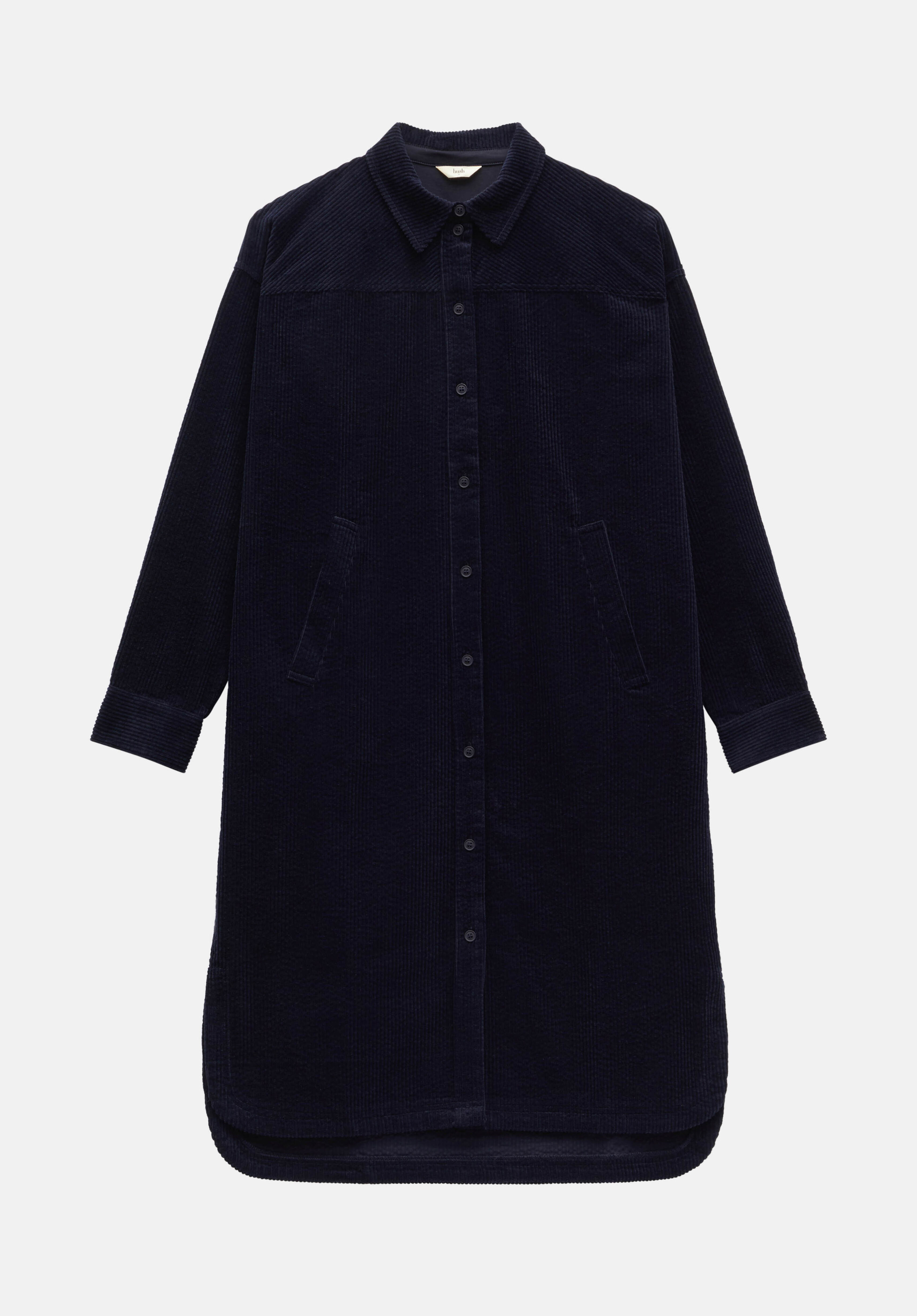 Black cord discount shirt dress