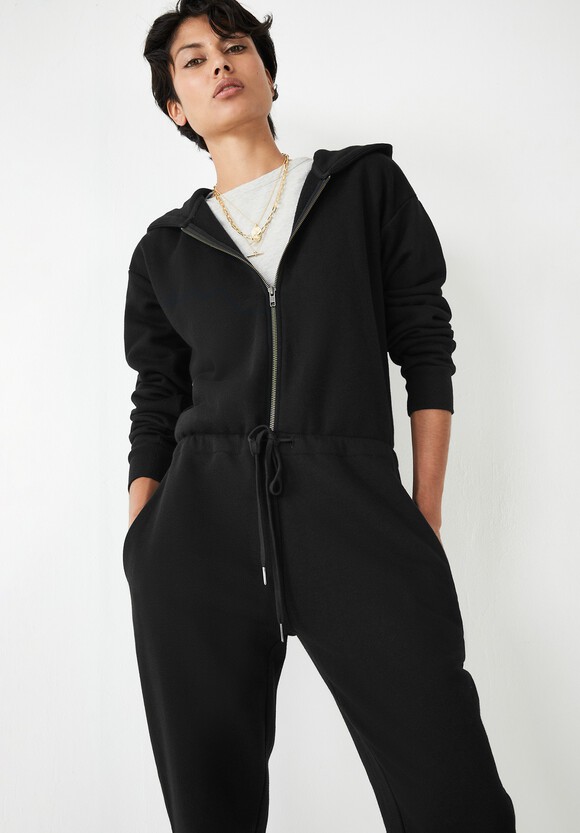 Colby Hooded Jersey Jumpsuit