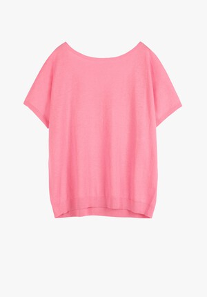 Asher Scoop Back Knitted T Shirt