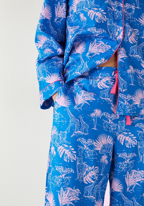 Isla Printed Cotton Pyjama Set
