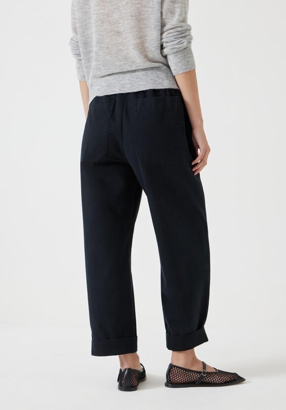 Jack Barrel Leg Pull On Trousers