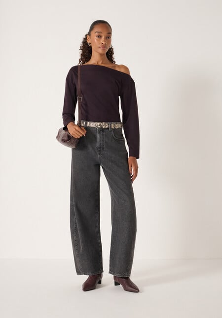 Off Shoulder Jersey Top