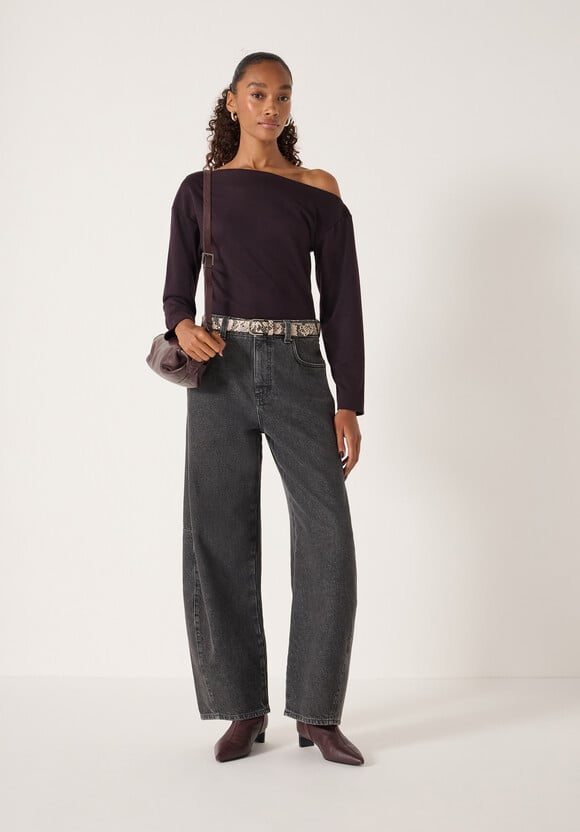 Off Shoulder Jersey Top