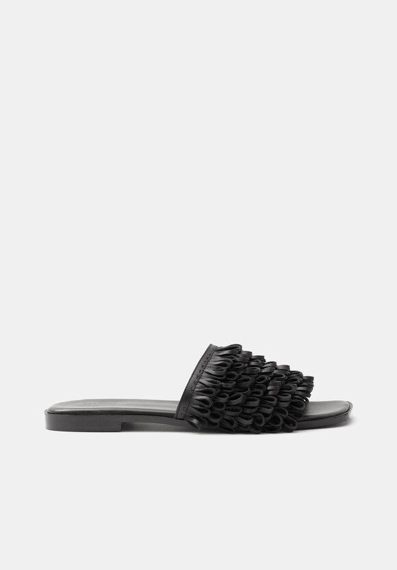 Leather Fringe Sandals