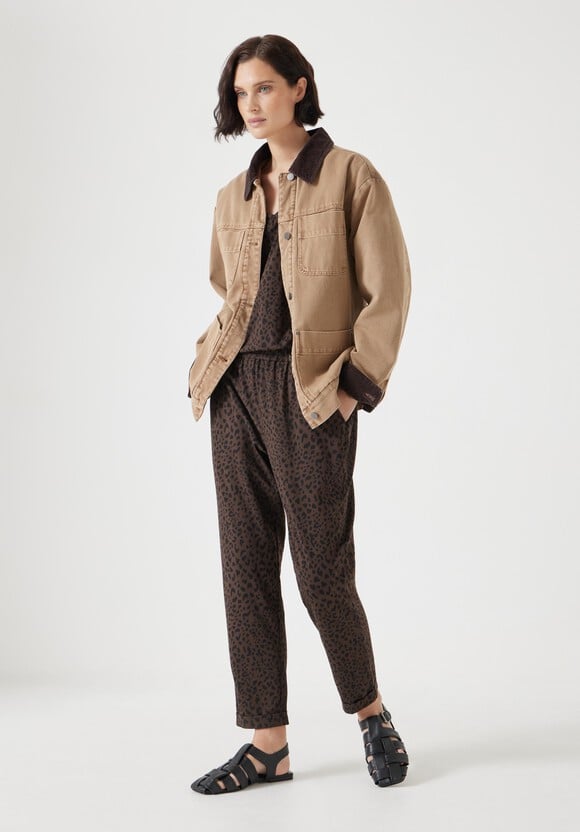 Cropped Jersey Jumpsuit