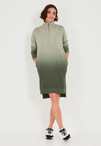 Zip Up Sweat Dress