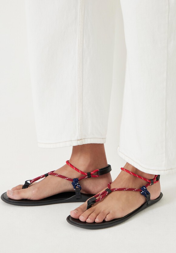 Rope Detail Flat Sandals