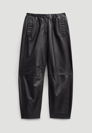 Leather Jack Barrel Trousers