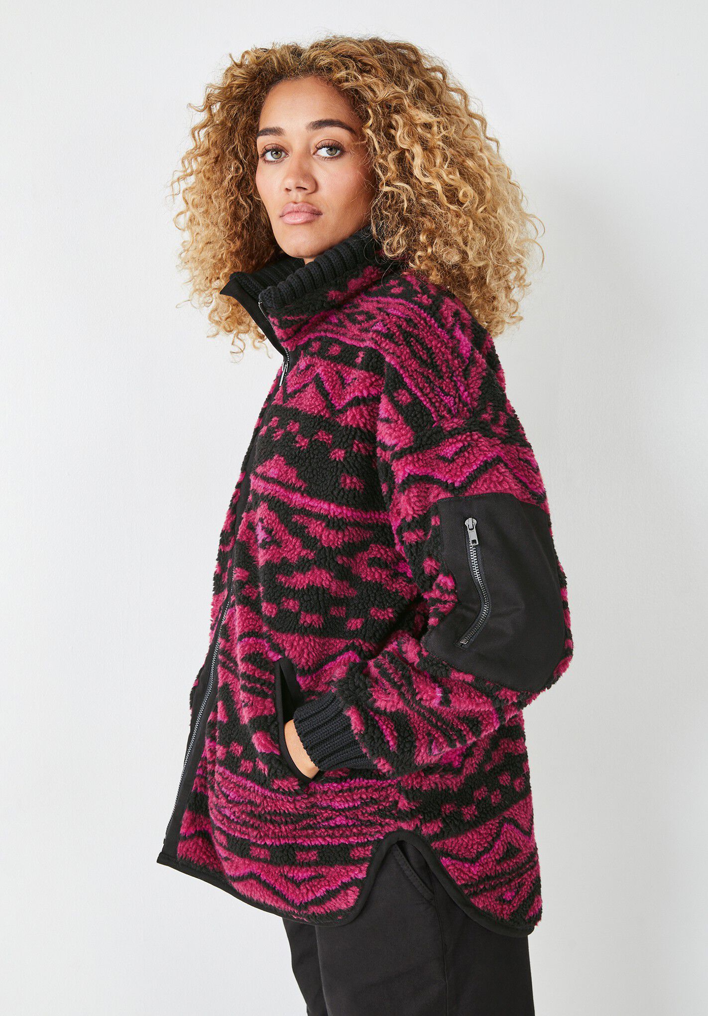 Leopard outlet sherpa jacket