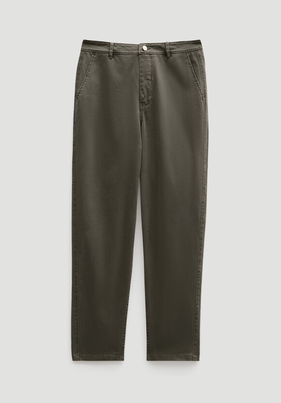 Tapered Leg Casual Trousers