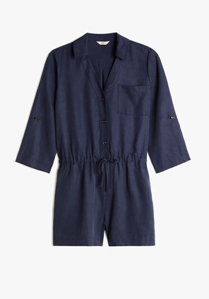 Utility Long Sleeve Playsuit