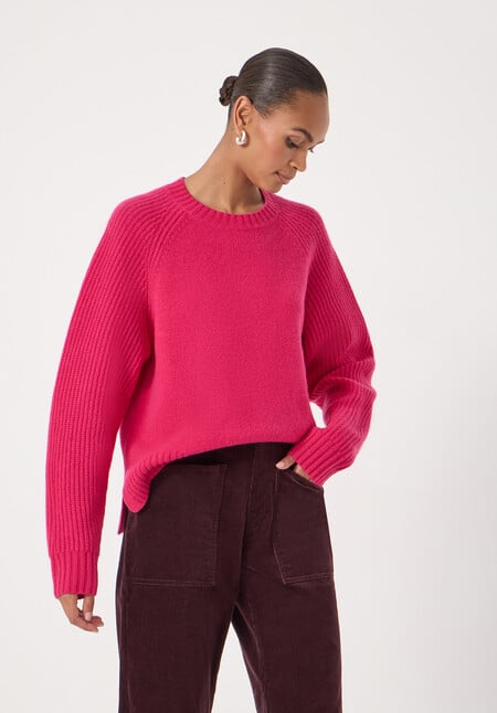 Mira Merino Wool Detachable Roll Neck Jumper