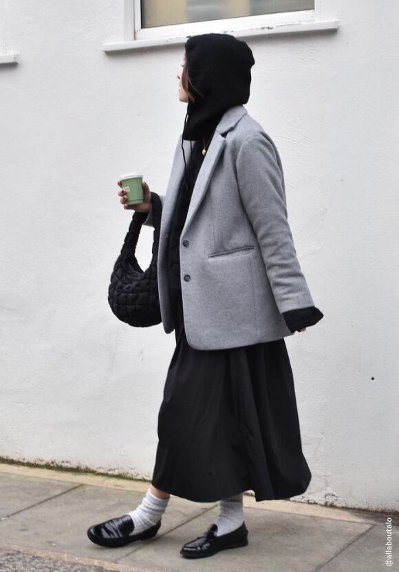 Jayde Wool Blend Blazer Coat