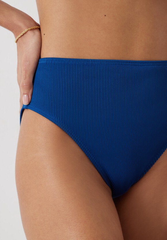 Harper High Waisted Rib Bikini Bottoms