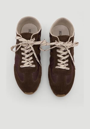 Suede Slimline Retro Trainers