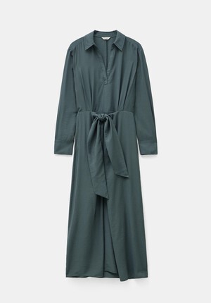 Maya Air Flow Front Tie Maxi Dress