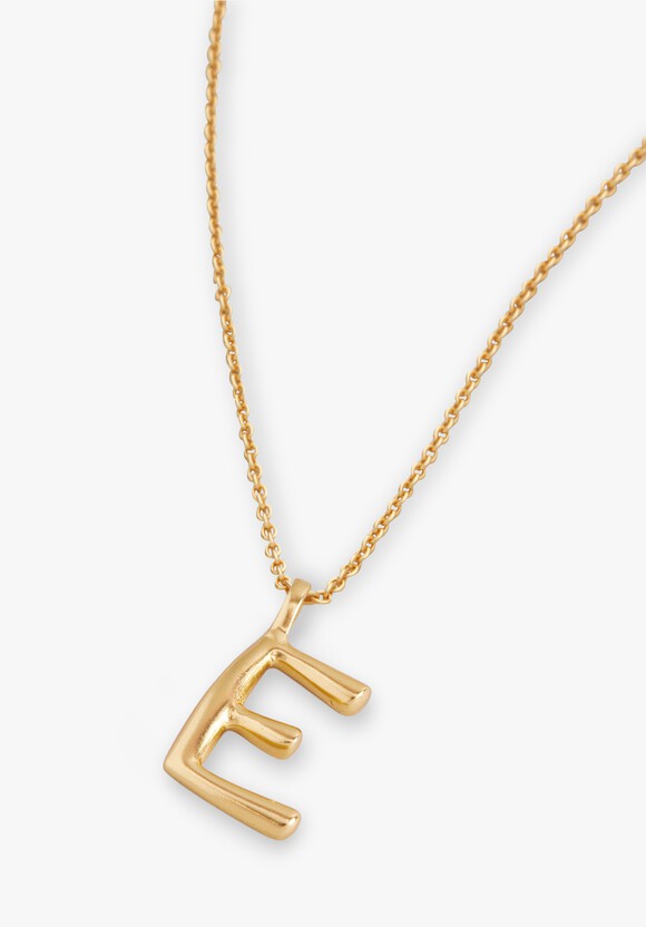 Gaia Letter Pendant Necklace