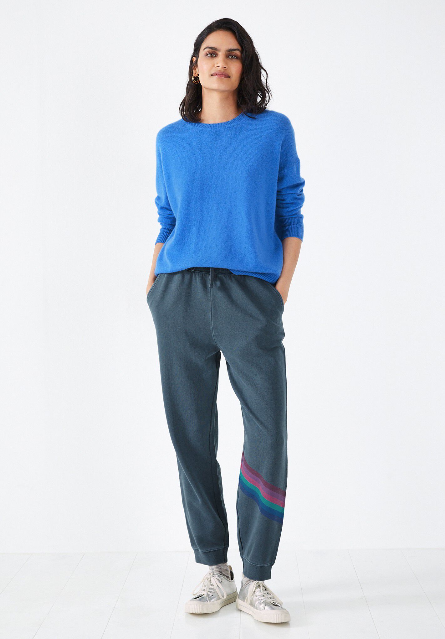 Nahla Rainbow Stripe Slim Joggers