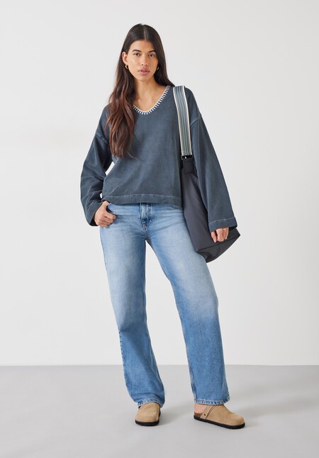 Ellison Contrast Stitch Sweatshirt