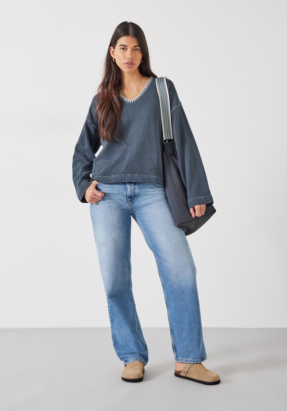 Ellison Contrast Stitch Sweatshirt