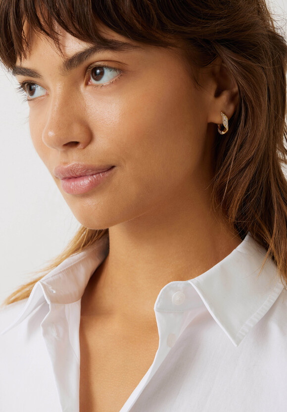 Luv AJ Pave Cuban Link Earring