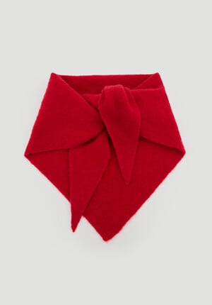 Wool Blend Triangle Scarf