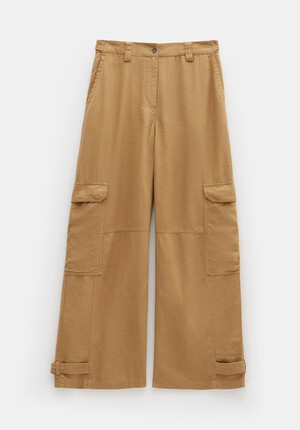 Nova Linen Cargo Trousers