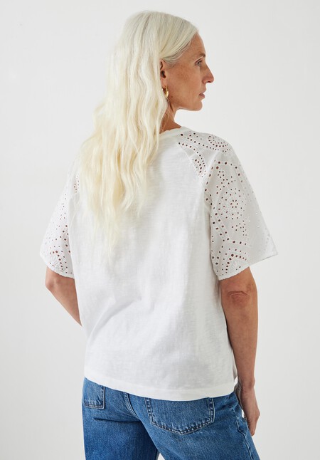 Ella Broderie Sleeve T-Shirt