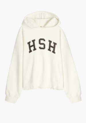 Graphic Cotton Cropped Hoodie