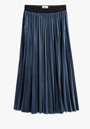 Thea Velour Pleated Skirt