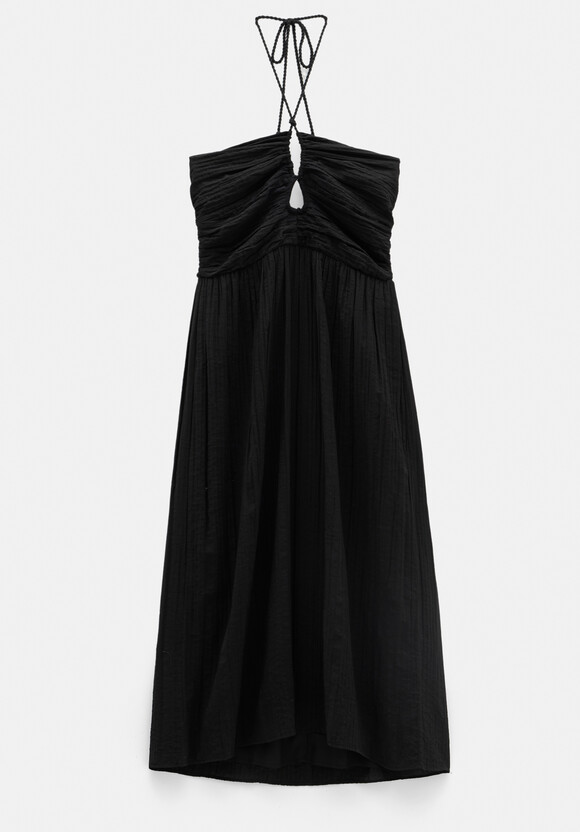 Bella Cut Out Crinkle Bandeau Dress