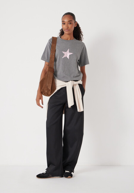 Metallic Star Graphic T-Shirt