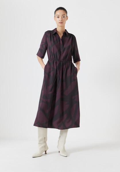 Air Flow Short Sleeve Midi Shirt Dress