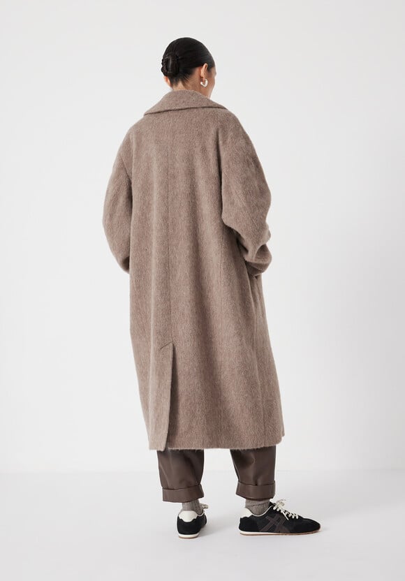 Italian Wool Cocoon Coat