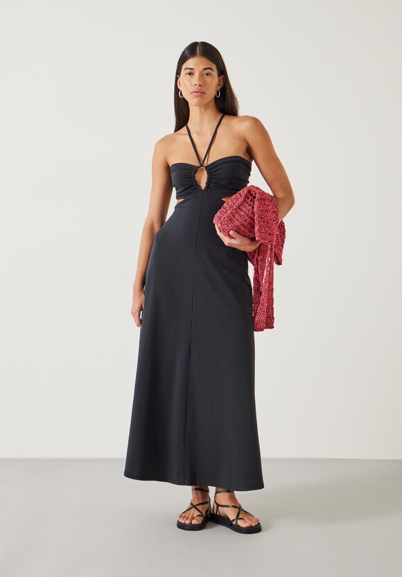 Jemma Cotton Jersey Cut-out Dress