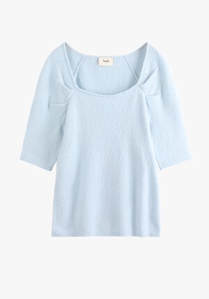 Square Neck Knitted Top
