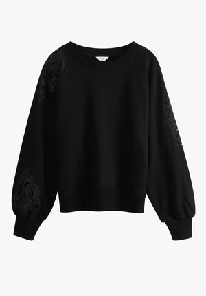 Harlow Broderie Raglan Sweatshirt
